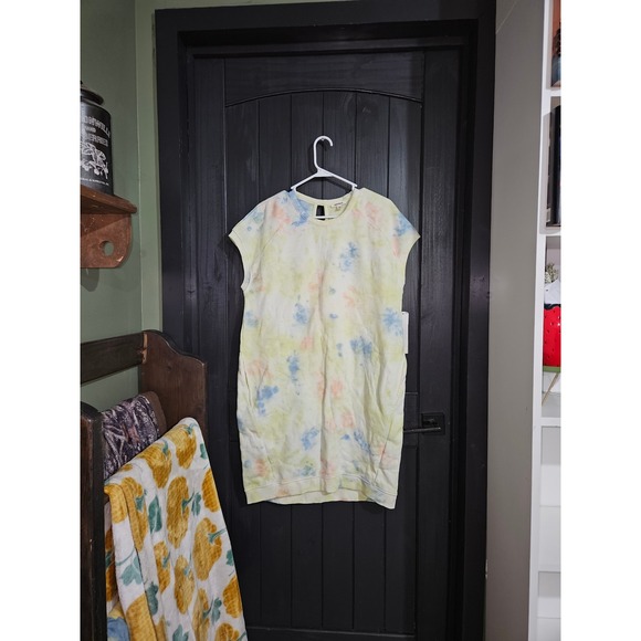 Tie Dye Dress Casual Mini Dress Short Sleeve Summer Sundress Cute - Picture 1 of 1